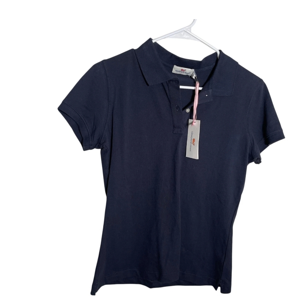 Vineyard Vines Blue Fitted Polo Short Sleeve Shirt